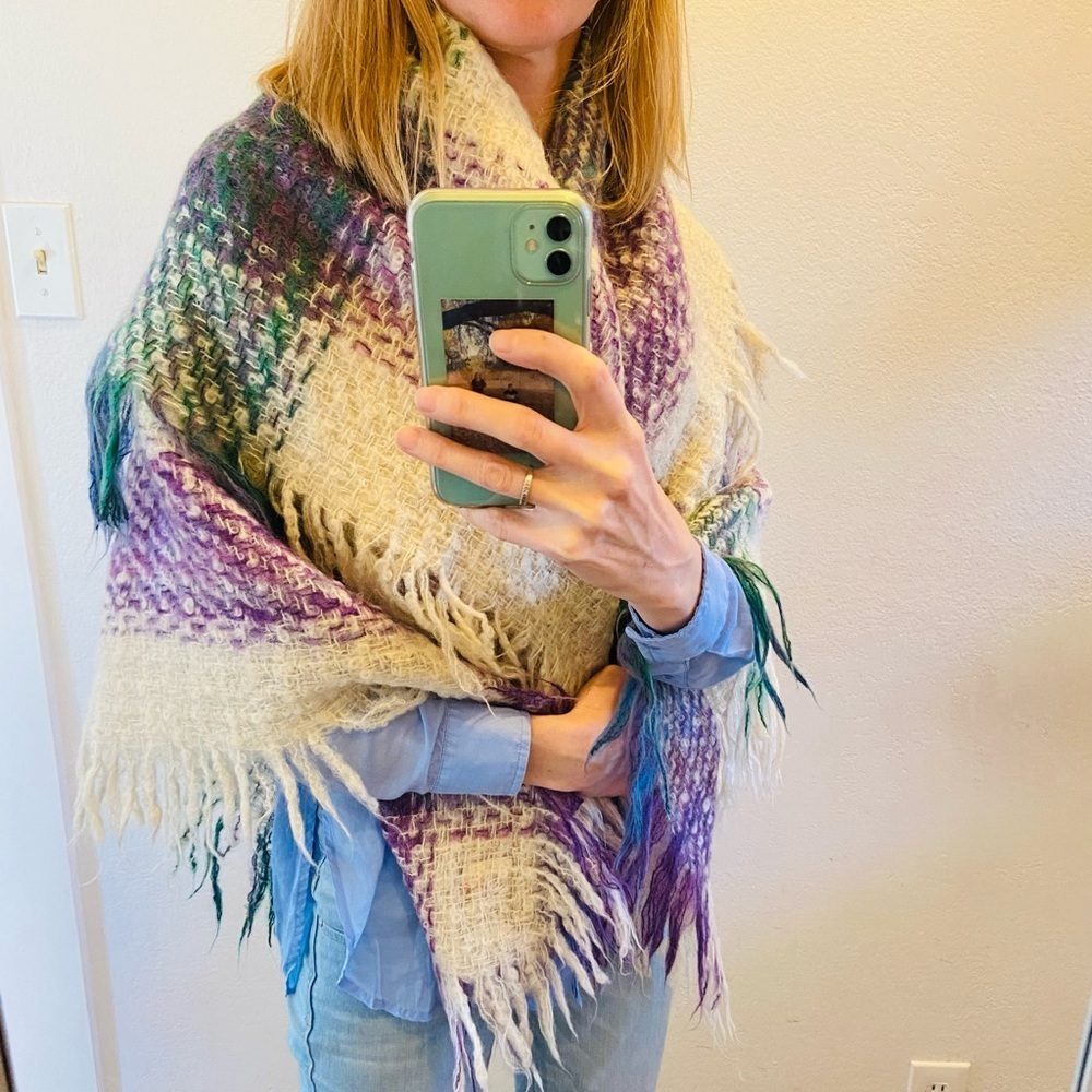 Avoca Handweavers  Wool Chunky Knit  Scarf Wrap